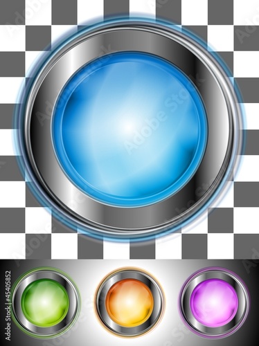 Vector: Colourful buttons with the same illumination. Vector background Colourful buttons with the same illumination. Vector background