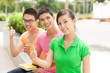 Happy students