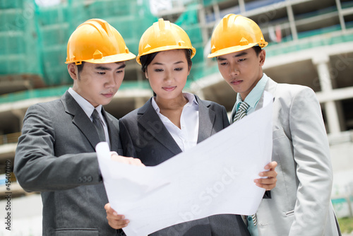Photo: Construction site team Construction site team