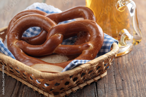 Photo: Pretzels with beer Pretzels with beer