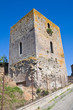 Medieval tower. Tuscania. Lazio. Italy.
