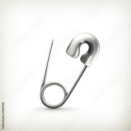 Vector: Safety pin, icon Safety pin, icon