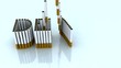 written death with cigarettes, 3d animation