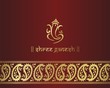 Ganesha, Diwali greetings card, royal Rajasthan, India