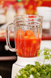 tomato in the blender