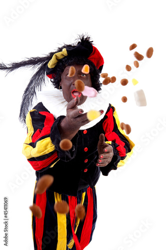 Photo: Zwarte piet ( black pete) typical Dutch character Zwarte piet ( black pete) typical Dutch character
