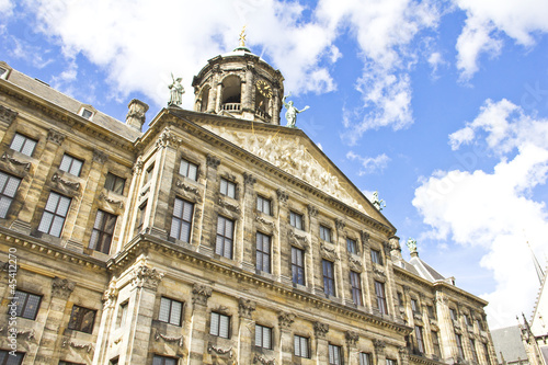 Photo: The Royal Palace in Dam, Amsterdam, Holland The Royal Palace in Dam, Amsterdam, Holland