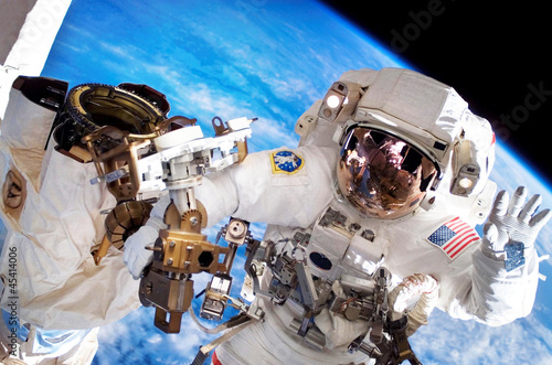 Photo: Spacewalking at the International Space Station Spacewalking at the International Space Station