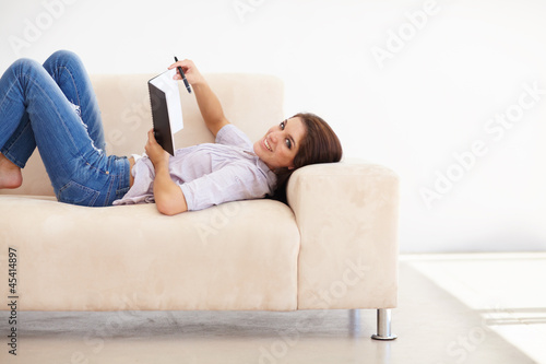 Photo: She uses her alone time to keep a diary She uses her alone time to keep a diary