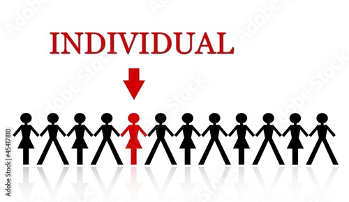 Illustration: stand out from the crowd stand out from the crowd
