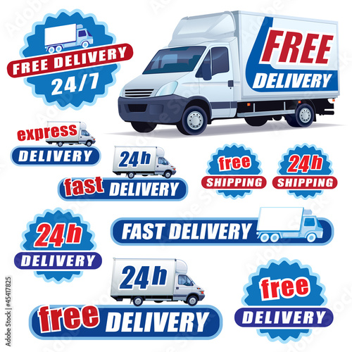 Vector: Delivery sign Delivery sign