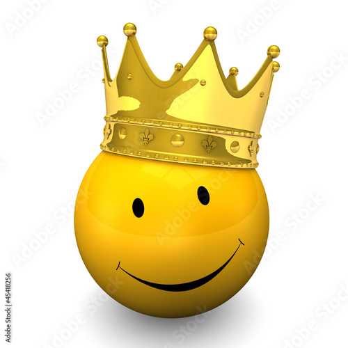Illustration: Smiley Golden Crown Smiley Golden Crown