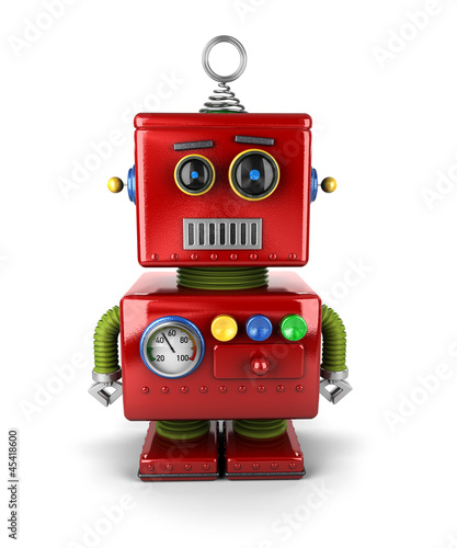 Photo: Little Robot with neutral face Little Robot with neutral face