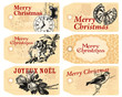 6 étiquettes Noël