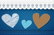 Ajour Jeans Caro Gardine Herz