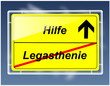 Schild - Legasthenie/Hilfe