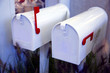 letter boxes in garden