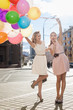 Photo: woman with balloons woman with balloons