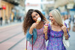 two teen woman friends