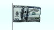 Dollar Flag Waving, Seamless Loop