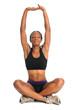 Woman Stretching in Sitting Position