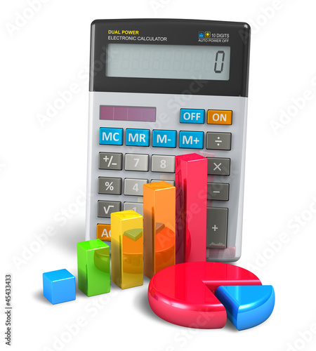 Illustration: Business finance, banking and accounting concept Business finance, banking and accounting concept