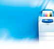 printer background abstract blue texture