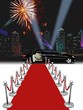 Foto: Black limo and red carpet Black limo and red carpet