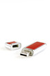 usb flash drive and cap isolated on white vertical