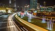 Dubai Traffic near the Burj Khalifa 4K