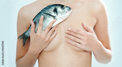 Photo: girl and fish girl and fish