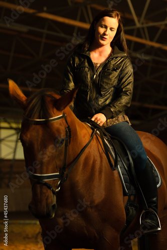 Photo: Woman and horse Woman and horse