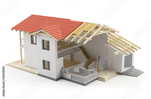 Illustration: Construction house Construction house