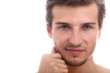 Foto: Young and handsome guy with water drops on his face Young and handsome guy with water drops on his face