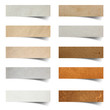 paper craft stick on white background
