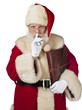 Photo: santa claus and suitcase santa claus and suitcase