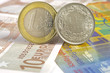 Foto: euro and swiss franc euro and swiss franc