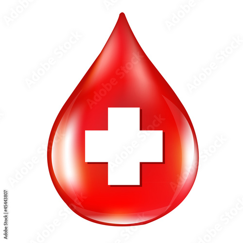 Vector: Red Blood Drop Red Blood Drop