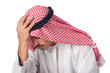 Young arab isolated on the white