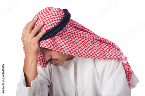 Photo: Young arab isolated on the white Young arab isolated on the white