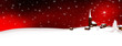 Winterlandschaft, Hintergrund, Banner, Dorf, Schnee, Karte, Rot