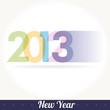 New 2013 year greeting card 