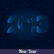 New 2013 year greeting card 