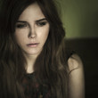 portrait of a beautiful girl in the waiting