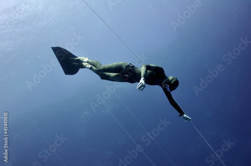 Photo: Relaxing under the water Relaxing under the water