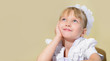 Thoughtful schoolchild