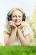 happiness smiling blonde woman relaxing