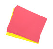 Red and yellow student folders