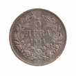Five Bulgarian silver Leva 1894 with king Ferdinand