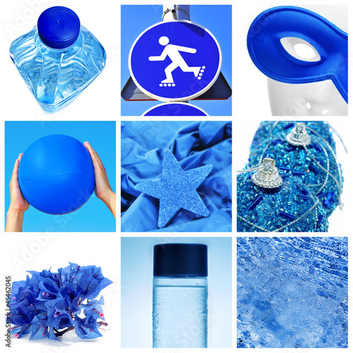 Photo: blue collage blue collage